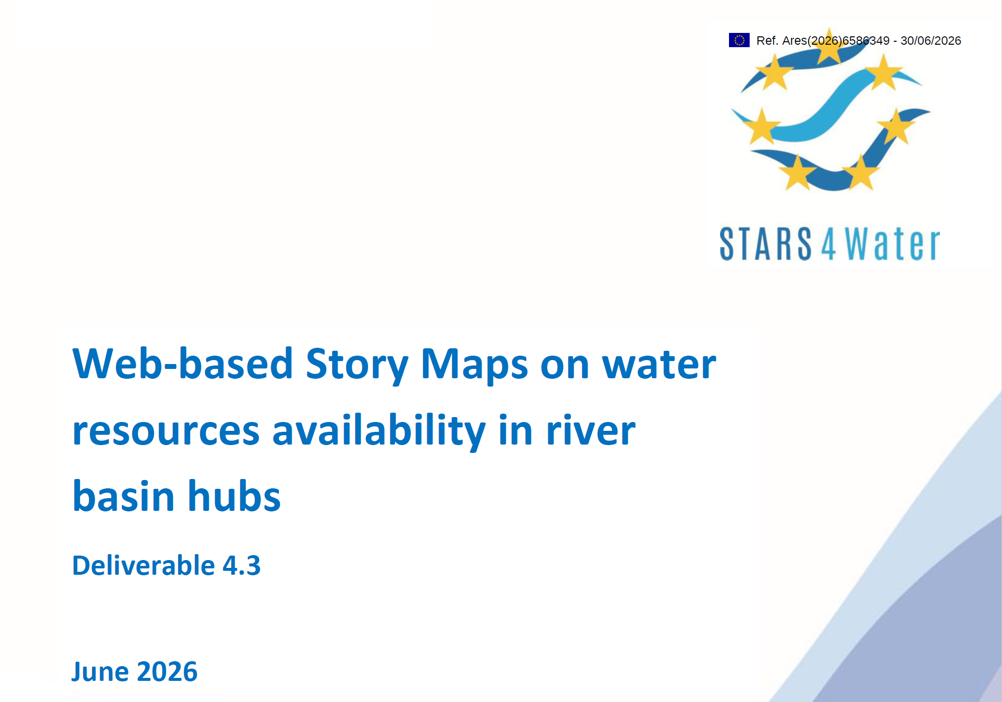 Explore the future of Europe’s river basins through the new STARS4Water Story Maps